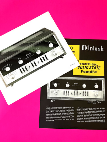 Mcintosh ma5100 literature - mcintosh, &